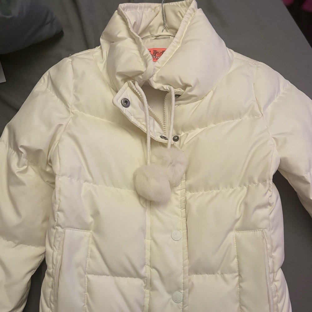 white y2k juicy puffer